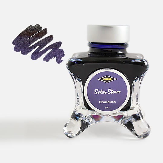 DIAMINE Inkvent Green Chameleon Fountain Pen Ink 50ml Solar Storm