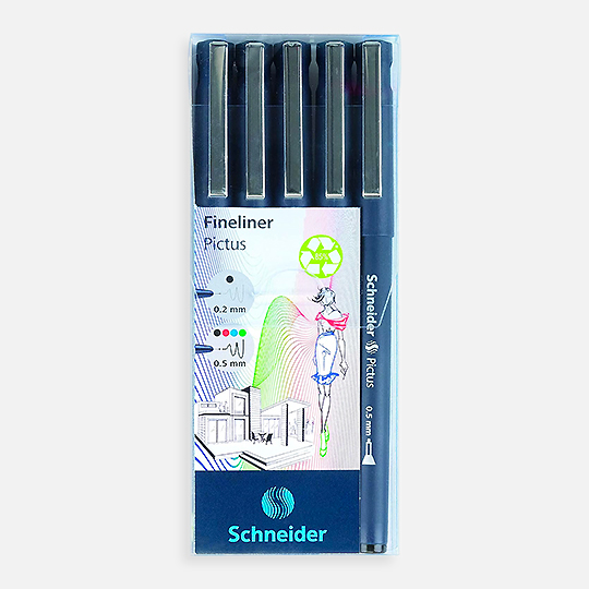 SCHNEIDER Pictus Drawing Pen Set x 5