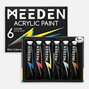 MEEDEN Acrylic Paint 22ml Gleaming Iridescent Set x 6