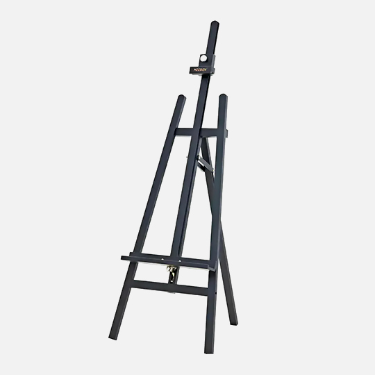 MEEDEN Beechwood A-Frame Studio Easel Black (Installation Not Included)