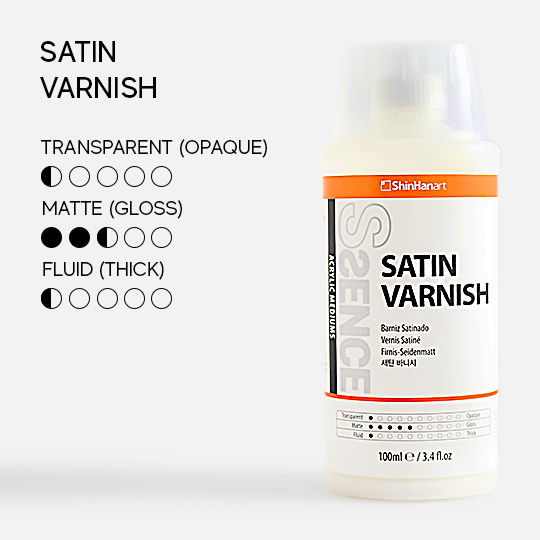 SHINHAN Ssence Soft Body Acrylic Satin Varnish 100ml
