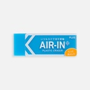 PLUS Air-In Plastic Eraser Neon Blue