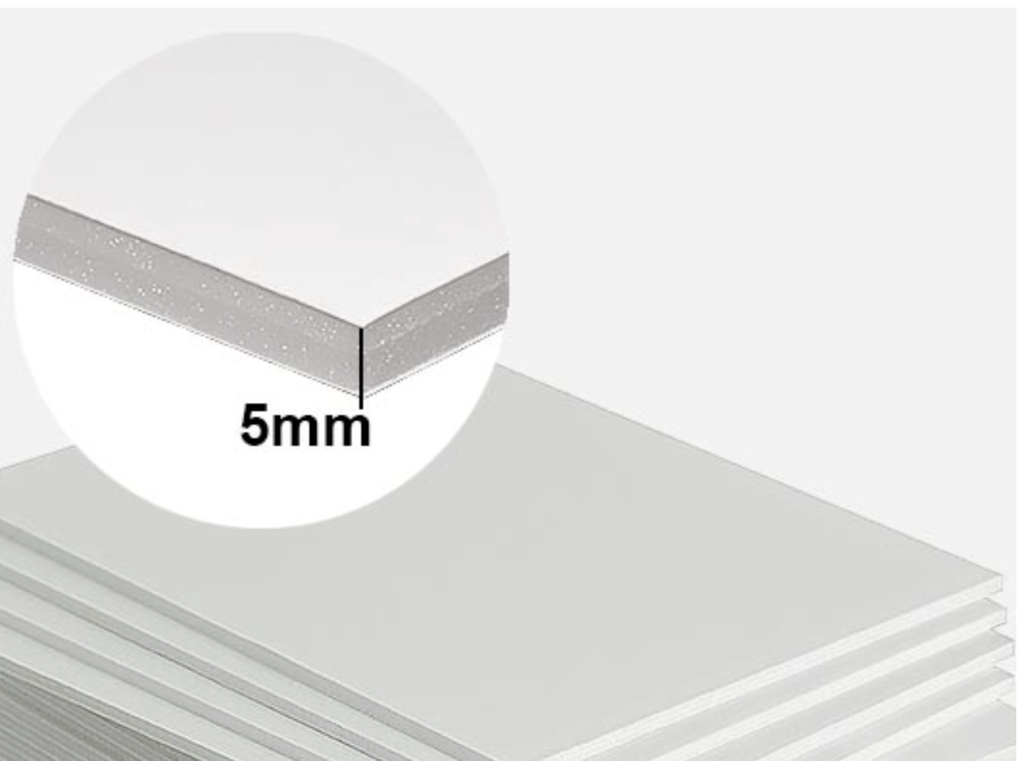 ART FOAM Standard Foam Board 5mm x 36” x 48”