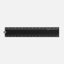 MIDORI Aluminum Multi Ruler 30cm Black