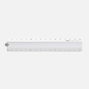 MIDORI Aluminum Multi Ruler 30cm Silver