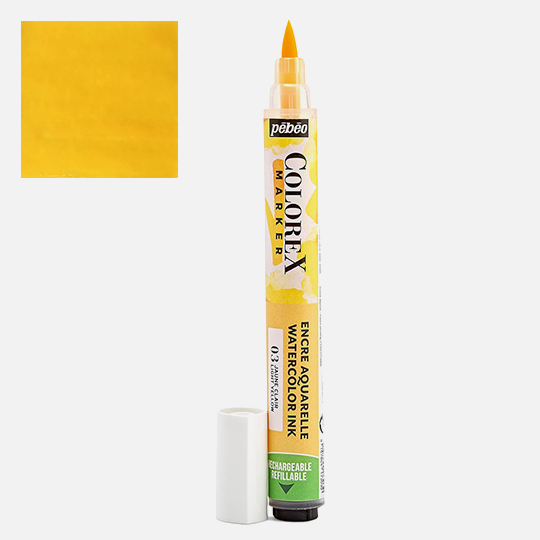 PEBEO Colorex Watercolor Brush Marker 1mm Light Yellow