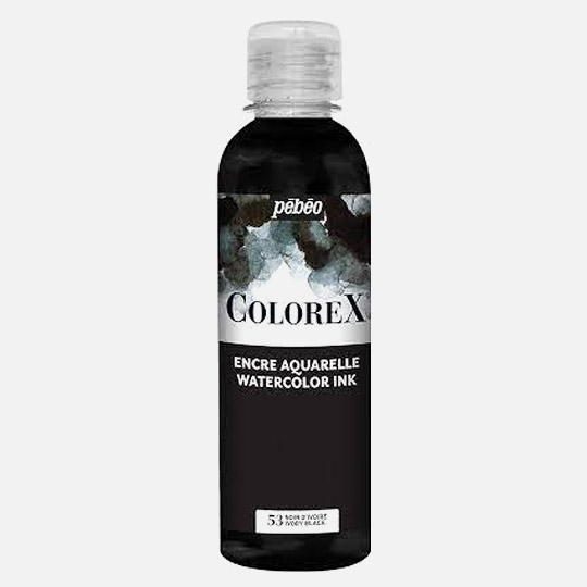 PEBEO Colorex Watercolor Ink 250ml Ivory Black