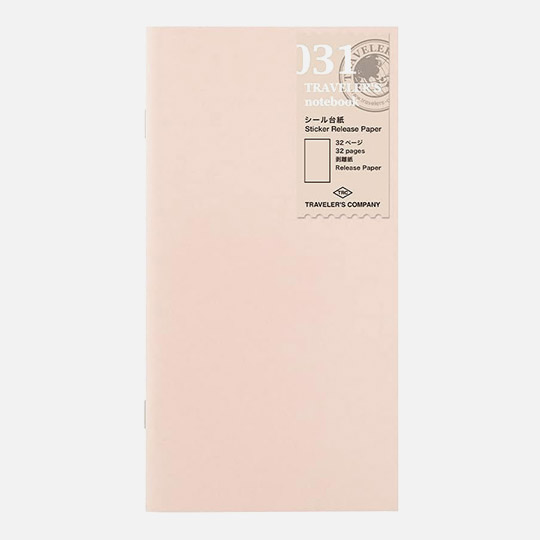 TRAVELER'S Notebook 031 Refill Sticker Release Paper