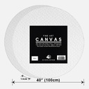 OVJ Stretched Cotton Canvas 380gsm Circle 15mm x 100cm
