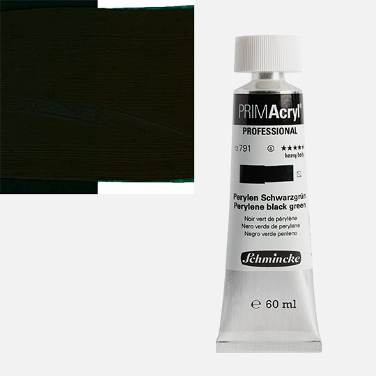 SCHMINCKE Primacryl Professional Heavy Body Acrylic 60ml Perylene Black Green