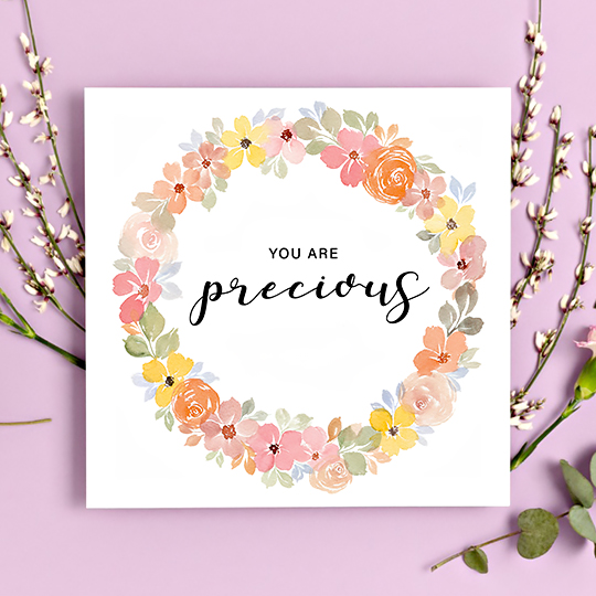 CHEZHEMDI Uniquely You Greeting Card - You Are Precious