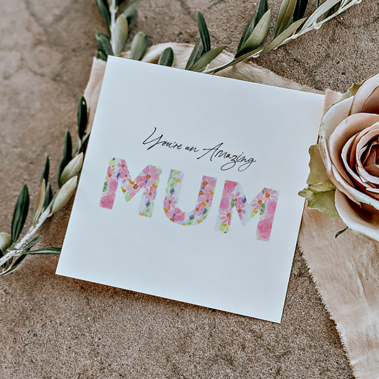 CHEZHEMDI Mum & Dads Greeting Card - You Are An Amazing Mum