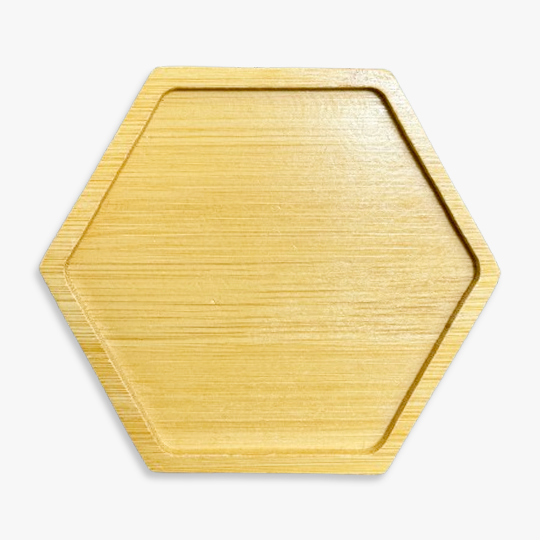 OVJ Bamboo Coaster Hexagon 12cm