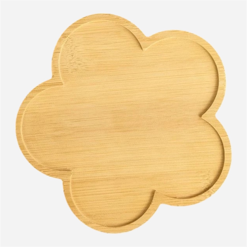 OVJ Bamboo Coaster Flower 14cm