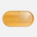 OVJ Bamboo Coaster Rectangular Oval 8.8cm x 17.5cm