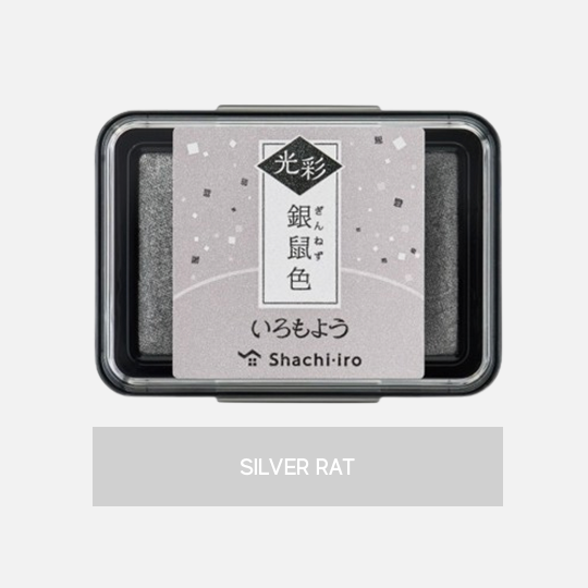 SHACHIHATA Iromoyou Ink Pad Silver Rat