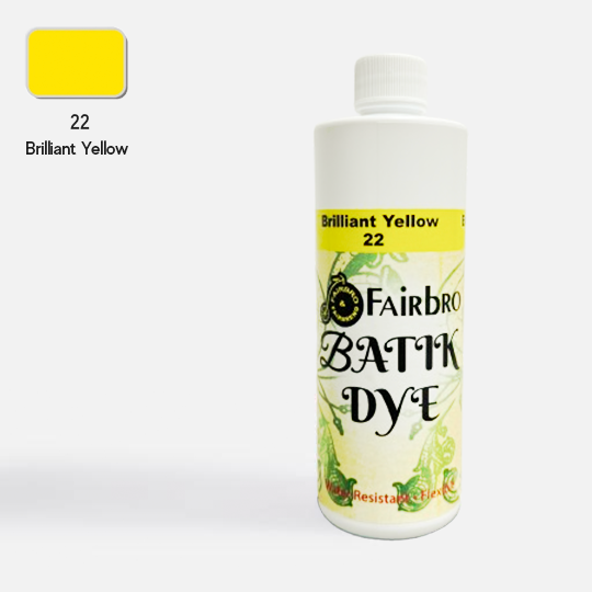FAIRBRO Batik Dye 500ml 22 Brilliant Yellow
