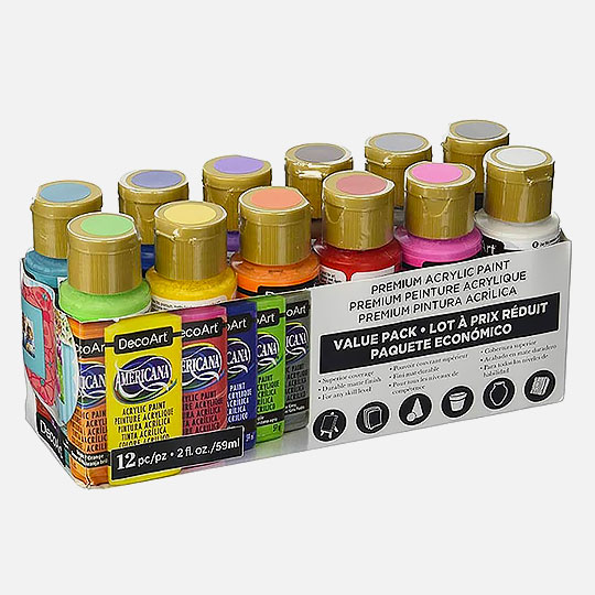 DECOART Americana Acrylic Paint 59ml Set x 12