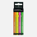 FABER-CASTELL Textliner 38 Fluorescent Highlighter Set x 4