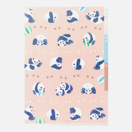 MIDORI Clear Folder 3-Pocket A4 Panda