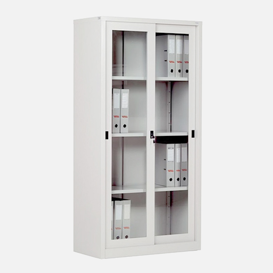 OVJ Metal Cabinet With Sliding Glass Door 915mm x 457mm x 1830mm