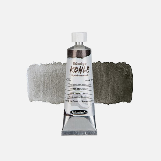 SCHMINCKE Liquid Charcoal 15ml Peach Stone Black