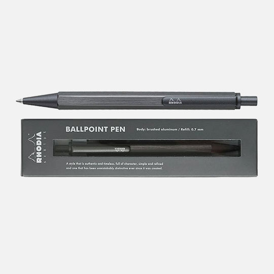 RHODIA Script Ball Pen 0.7mm Titanium