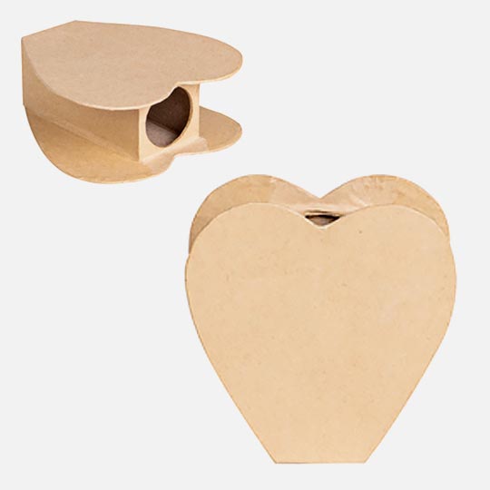 DECOPATCH Waterproof Paper Mache Heart Vase