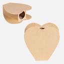 DECOPATCH Waterproof Paper Mache Heart Vase