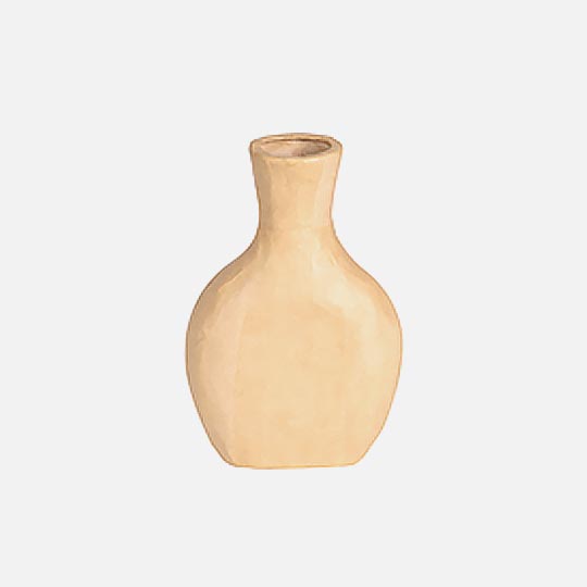 DECOPATCH Waterproof Paper Mache Cafe Vase