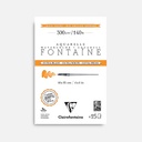 CLAIREFONTAINE Fontaine Extra White Watercolor Paper Pad Hot Press 300gsm 10cm x 15cm x 15