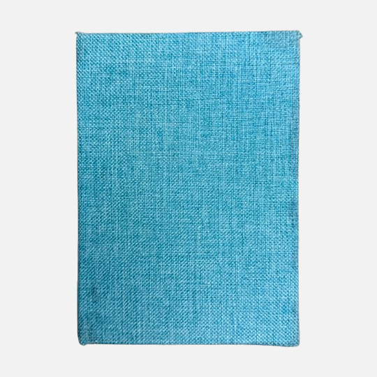Hand-Stitch 100% Cotton Watercolor Paper Sketch Book Cold Press 300gsm Portrait A5 x 20 Plain Turquoise By Amono Studio