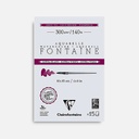 CLAIREFONTAINE Fontaine Extra White Watercolor Paper Pad Cold Press 300gsm 10cm x 15cm x 15