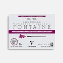 CLAIREFONTAINE Fontaine Extra White Watercolor Paper Pad Cold Press 300gsm 20cm x 15cm x 15