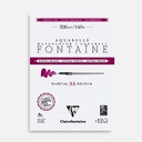 CLAIREFONTAINE Fontaine Extra White Watercolor Paper Pad Cold Press 300gsm A4 x 12