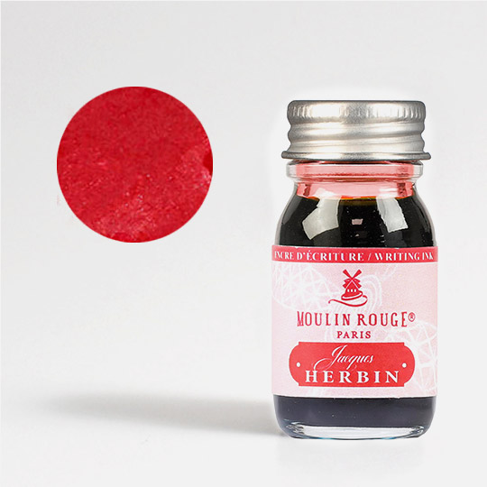 JACQUES HERBIN Metropolitan Paris Writing Ink 10ml Red