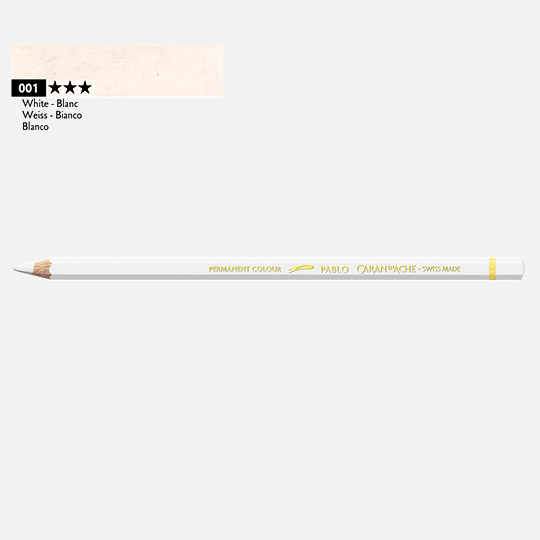 CARAN D'ACHE Pablo Color Pencil White
