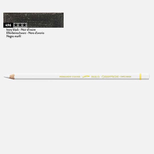 CARAN D'ACHE Pablo Color Pencil Ivory Black