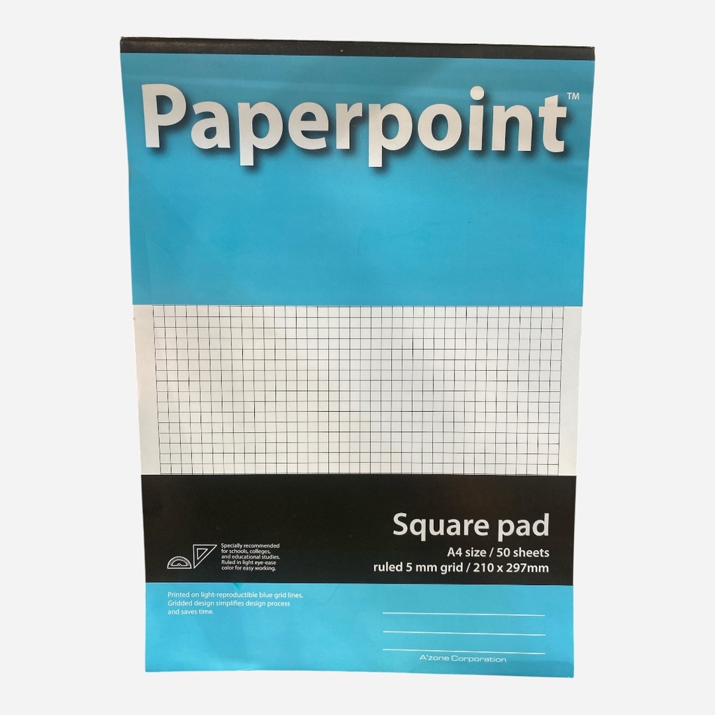 A'ZONE Paperpoint 5mm Square Pad A4 x 50