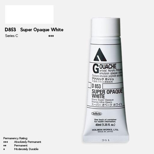HOLBEIN Acrylic Gouache 40ml Titanium White