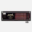 MITSUBISHI Uni Graphite Pencil 6B x 12