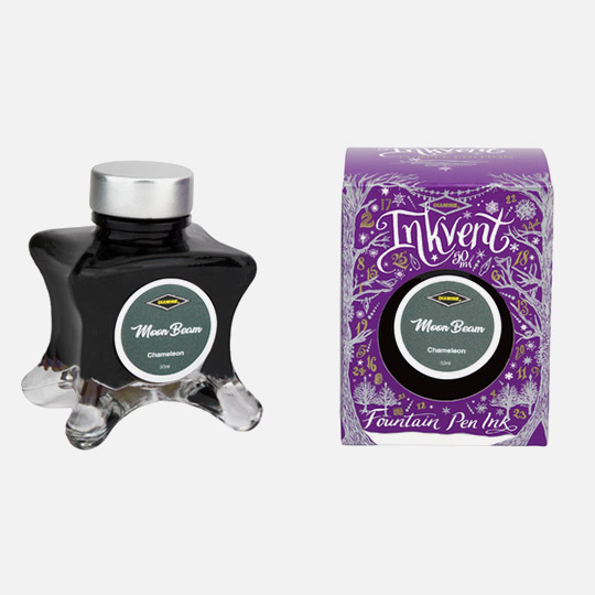 DIAMINE Inkvent Purple Chameleon Fountain Pen Ink 50ml Moon Beam