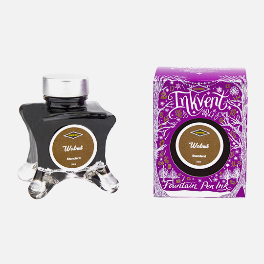 DIAMINE Inkvent Purple Standard Fountain Pen Ink 50ml Walnut