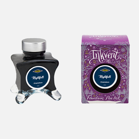 DIAMINE Inkvent Purple Chameleon Fountain Pen Ink 50ml Nightfall