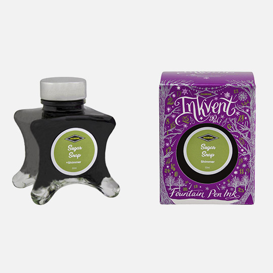DIAMINE Inkvent Purple Shimmer Fountain Pen Ink 50ml Sugar Snap