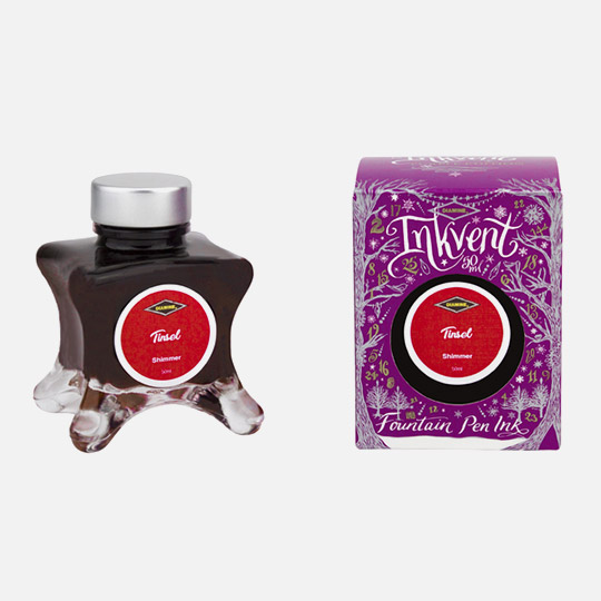 DIAMINE Inkvent Purple Shimmer Fountain Pen Ink 50ml Tinsel