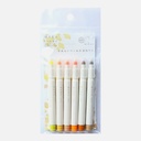 KOBARU Maru Liner Marker Morning Glow Set x 6