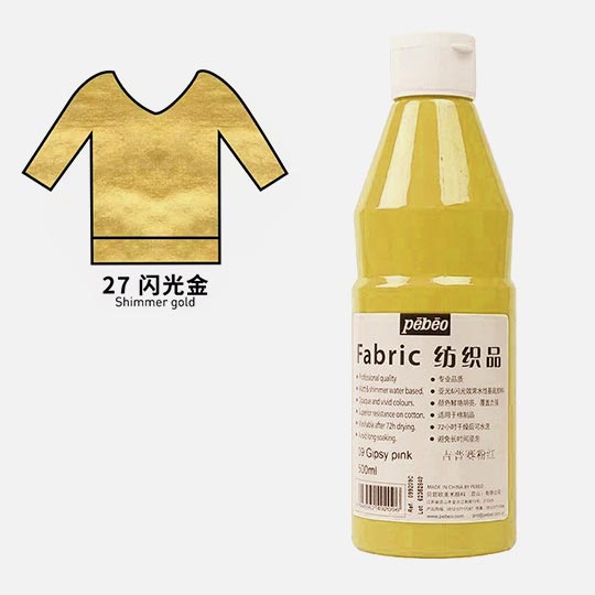 PEBEO Fabric Paint 500ml 27 Shimmer Gold
