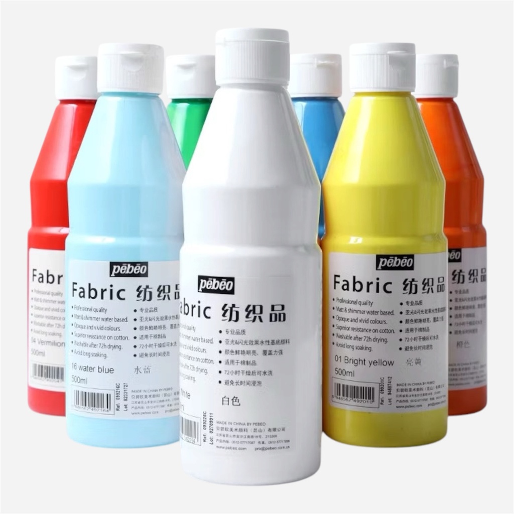 PEBEO Fabric Paint 500ml 28 Shimmer Silver