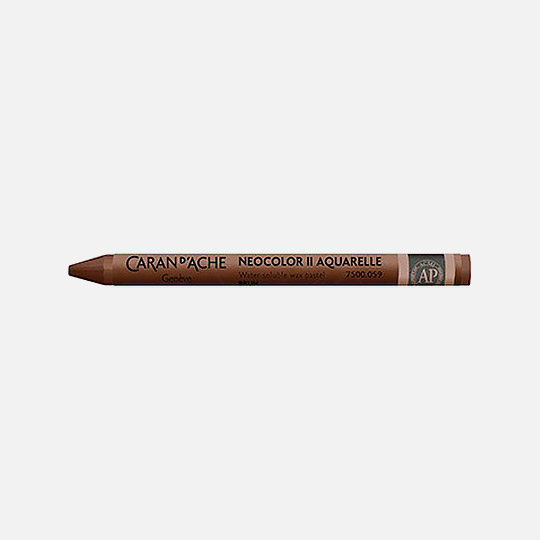 CARAN D'ACHE Neocolor II Water-Soluble Wax Pastel Brown